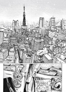 Cena do livro '9 Horas' na capital do Japão, onde tudo começa.