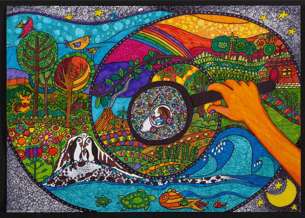 'Nano Car', de Azul Paz Servin Rodas,  13 anos,  do Paraguai (1º lugar da categoria 12-15 anos)