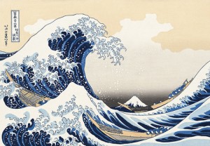 A Grande Onda, de Hokusai Katsushika