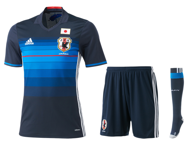 Uniforme completo da seleção japonesa de futebol para a Copa d Mundo FIFA de 2018