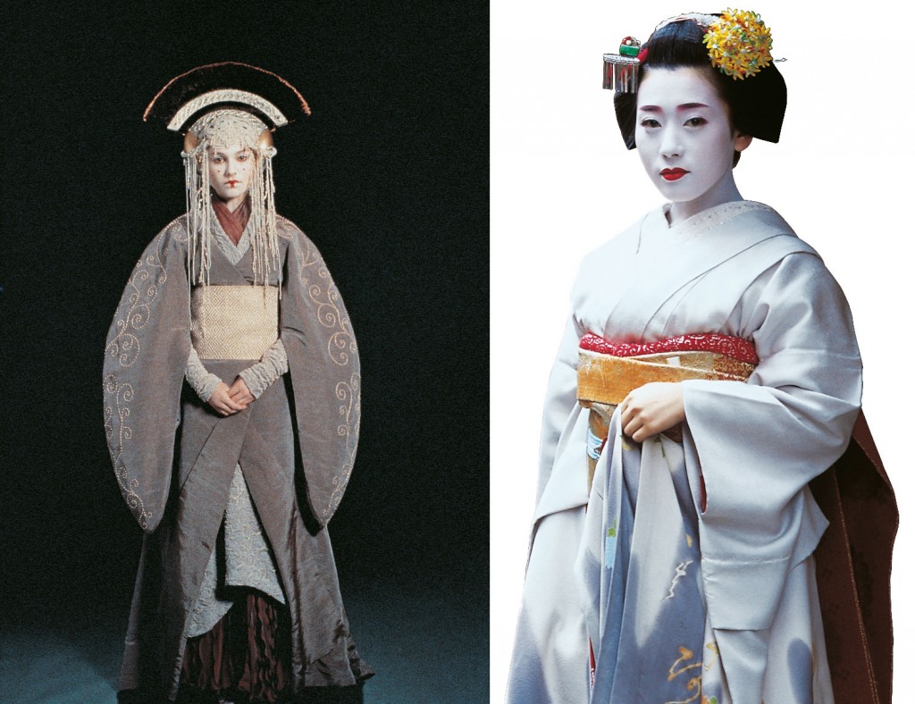 Composição do visual da rainha Amidala
