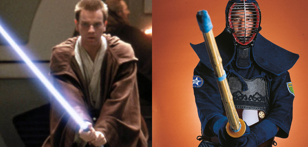 O kendo é a principal arte marcial utilizada no duelo da saga Guerra nas Estrelas