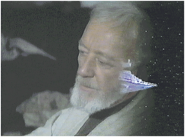 Técnicas: Lucas também adotou o estilo de kurosawa nos fades (passagem de uma cena para outra). Essa é a transição de cenas na visão de Lucas