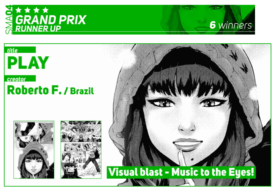 Roberto F. ganhou o Grand Prix Runner Up, no SMA04. Clique na imagem para ler a versão completa