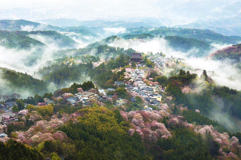 Foto de Yoshiki Fujiwara, do monte Yoshino, em Nara