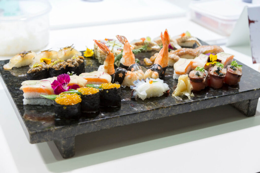 Apresentação dos sushis de Eduardo Nakahara no segundo dia de competição ajfs2016_eduardo