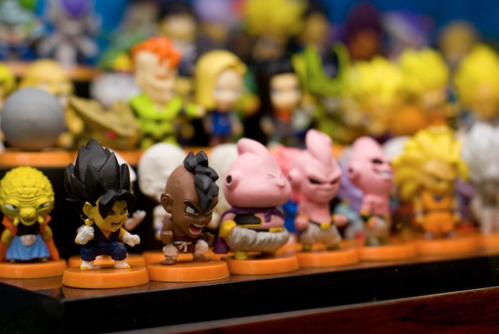 Miniaturas de personagens do anime Dragon Ball