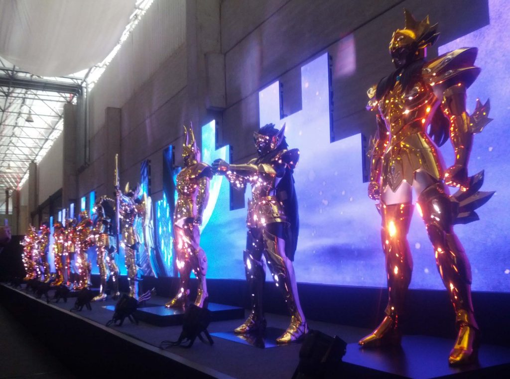 Exposição das 12 Armaduras de Ouro dos Cavaleiros do Zodíaco