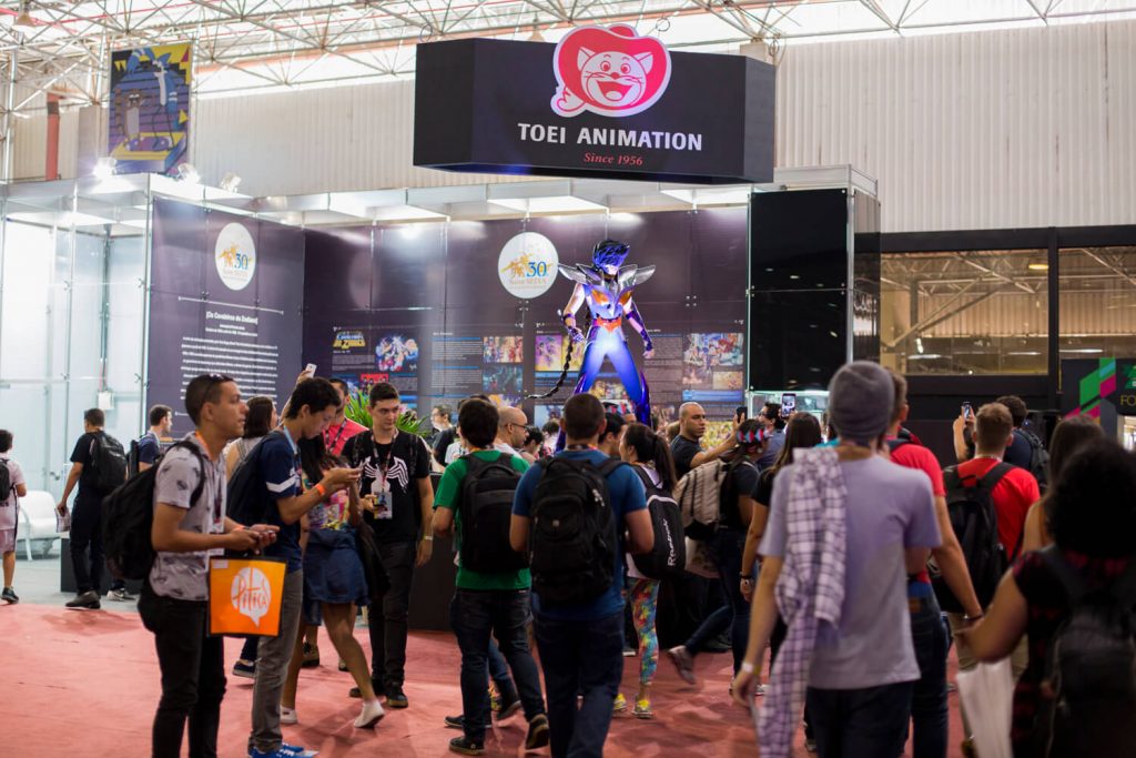 Estande da Toei Animation na CCXP 2016