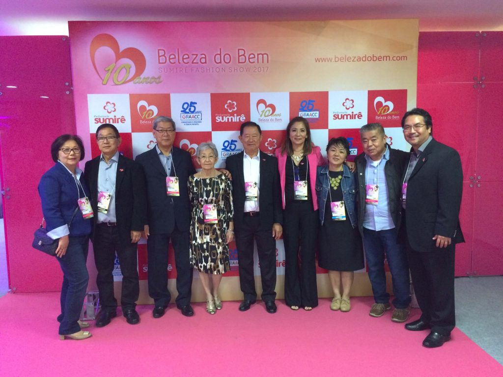 Paulo Yamauchi, Saburo Koga, Claudia Seguchi e Ricardo Seguchi, na abertura do 10º Beleza do Bem