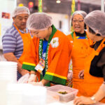 Voluntários da associação da província de Oita no Festival do Japão