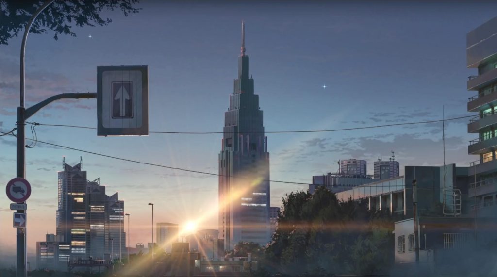 Prédio da NTT Docomo no filme Your Name