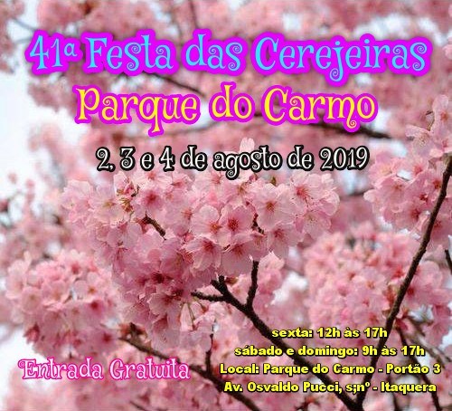 41ª Festa das Cerejeiras do Parque do Carmo 2019