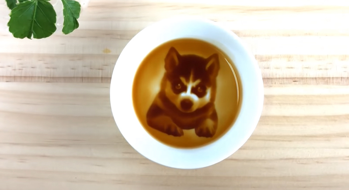 pratos com pintura escondida_cachorro