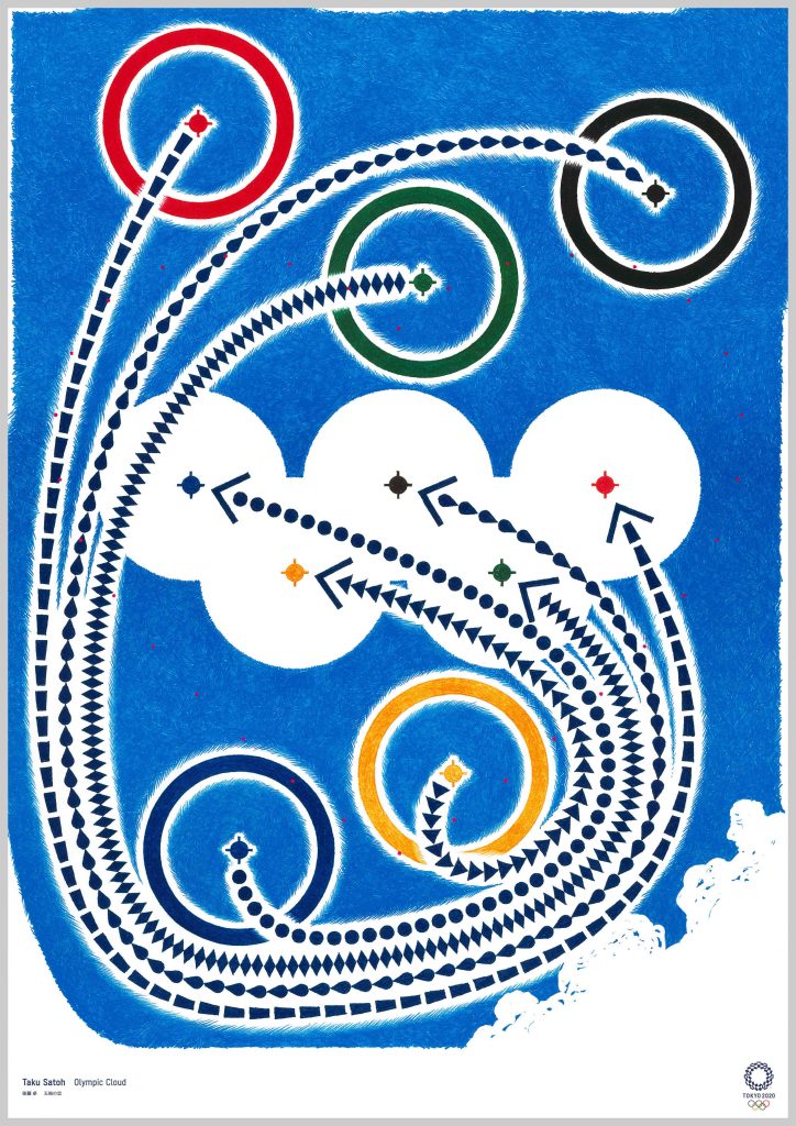 poster tokyo 2020 Taku Satoh Olympic Cloud