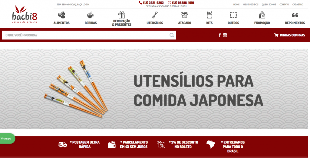 delivery produtos japoneses hachi8