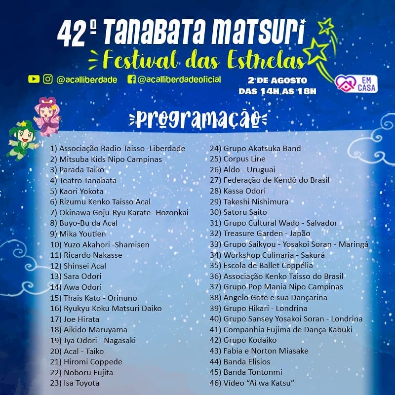 tanabata matsuri programacao online