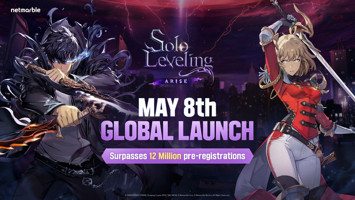 Solo Leveling ARISE lançamento em 8 de maio